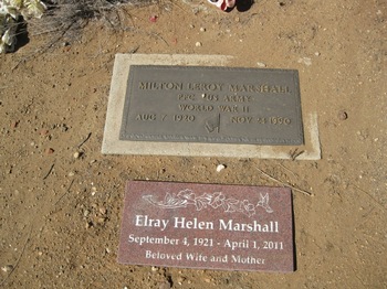Marshall, Milton Leroy ('Red') gravesite