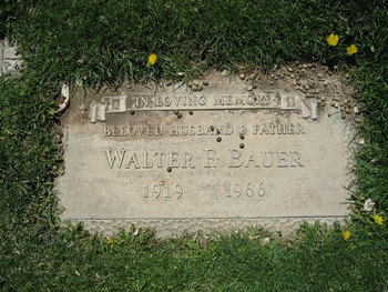 Bauer, Walter Fred gravesite