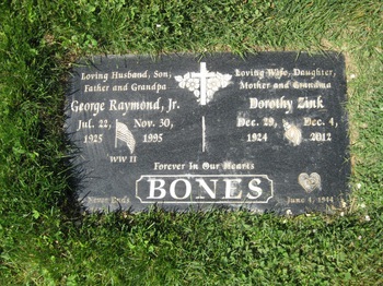 Bones, Dorothy Mary gravesite