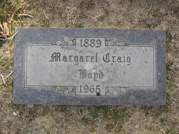 Boyd, Margaret Craig gravesite