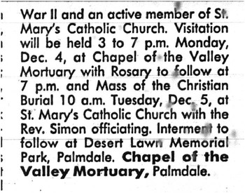 Brunette, Martin Edward obituary