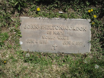 Gordon, John Shelton gravesite