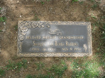 Robbins, Shirley Ann gravesite