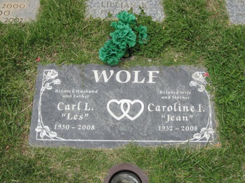 Wolf, Caroline Imogene ('Jean') gravesite