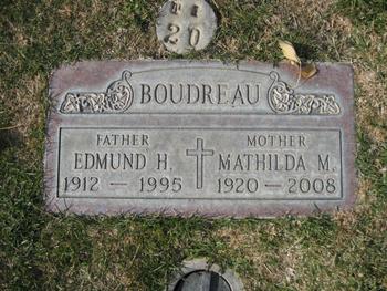 Boudreau, Mathilda Mary ('Tillie') gravesite