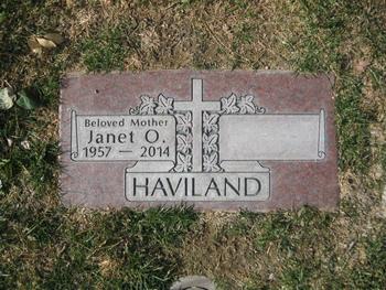 Haviland, Janet O. gravesite
