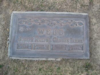 Webb, Joseph Ralph gravesite