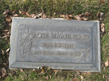 Gray, Rose Marie gravesite