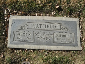 Hatfield,   Marjorie Juanita gravesite