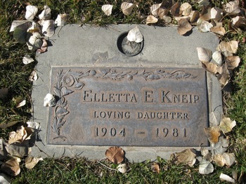 Kneip, Elletta Elizabeth gravesite