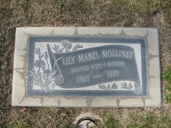 Mollinet, Lily Mabel gravesite