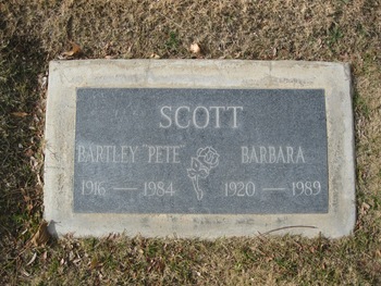 Scott, Bartley E. ('Pete') gravesite