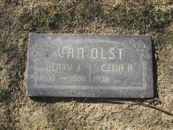Van Olst, Henry John gravesite