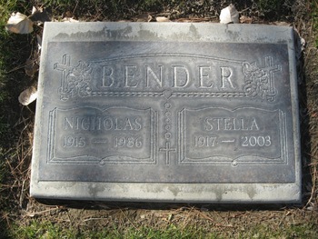 Bender, Nicholas gravesite