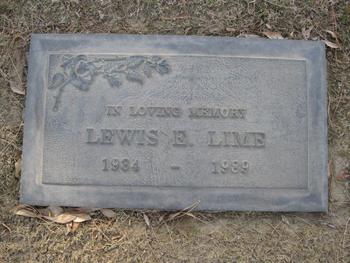 Lime, Lewis Edward gravesite