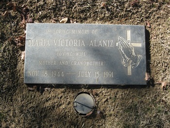Alaniz, Maria Victoria gravesite