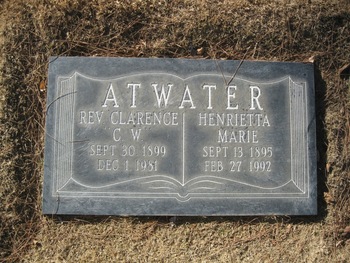 Atwater, Henrietta Marie gravesite