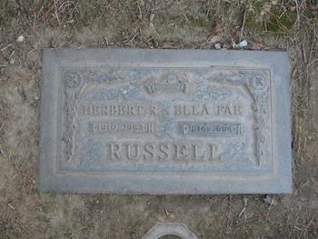 Russell, Ella Fae gravesite