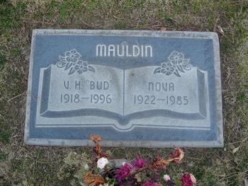 Mauldin, Victor Hanssen ('Bud') gravesite