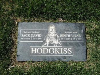 Hodgkiss, Jack David gravesite