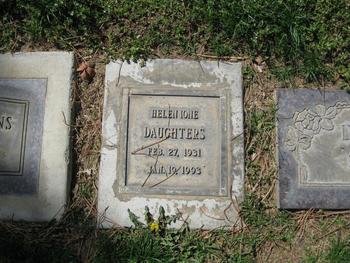 Daughters, Helen Ione gravesite