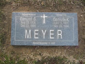 Meyer, Edmund Sterrett gravesite