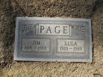 Page,   Jim gravesite