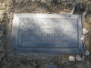 Melson, Ema gravesite
