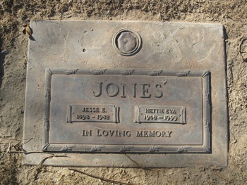 Jones, Hettie Eva gravesite