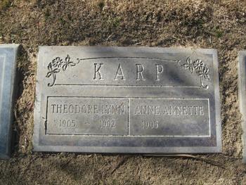 Karp, Theodore Lynn gravesite