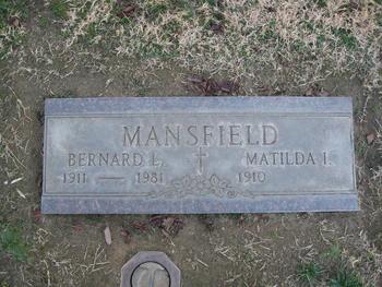 Mansfield, Bernard Laverne gravesite