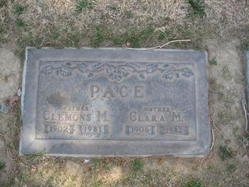Pace,   Clemons M. gravesite