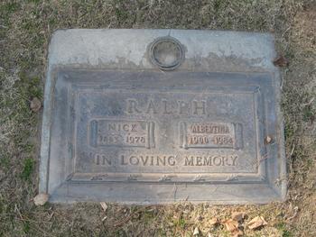 Ralph, Nick gravesite