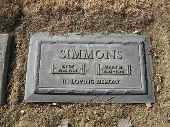 Simmons, E. Roy gravesite