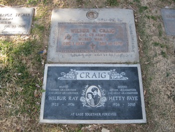 Craig, Hetty Faye gravesite