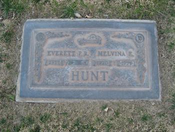 Hunt, Melvina Eunice gravesite