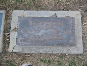 Sanders, Irby Andrew gravesite