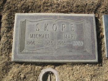 Skope, Mary gravesite