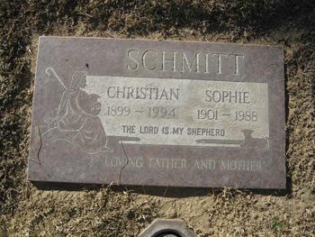 Schmitt, Sophie gravesite