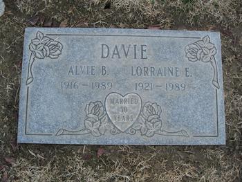 Davie, Lorraine E. gravesite