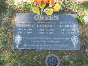 Green, Clara Bell gravesite