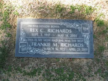 Richards, Rex C. gravesite