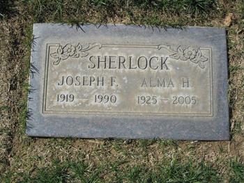 Sherlock,   Alma H. gravesite