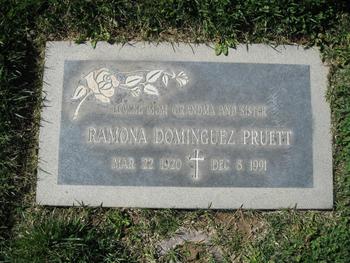 Pruett, Ramona Dominguez gravesite