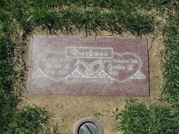 Brockman, Gordon gravesite