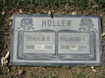 Holler, Donald Earl gravesite