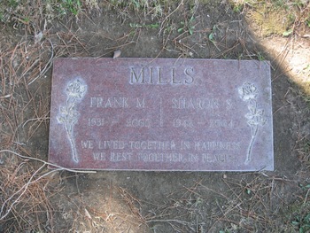 Mills, Sharon Stella gravesite