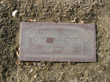 McCabe, Margaret E. gravesite