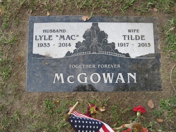 McGowan, Tilde gravesite