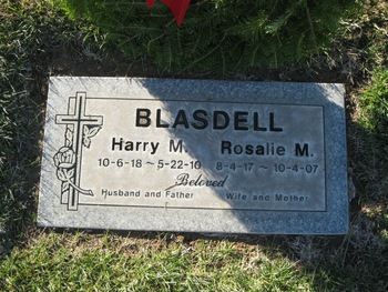 Blasdell, Harry Melvin gravesite
